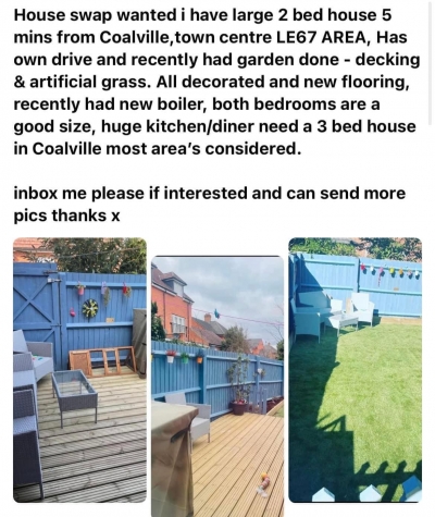 2 bedrooms house in Coalville
